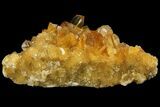 Orange Selenite Crystal Cluster (Fluorescent) - Peru #102172-2